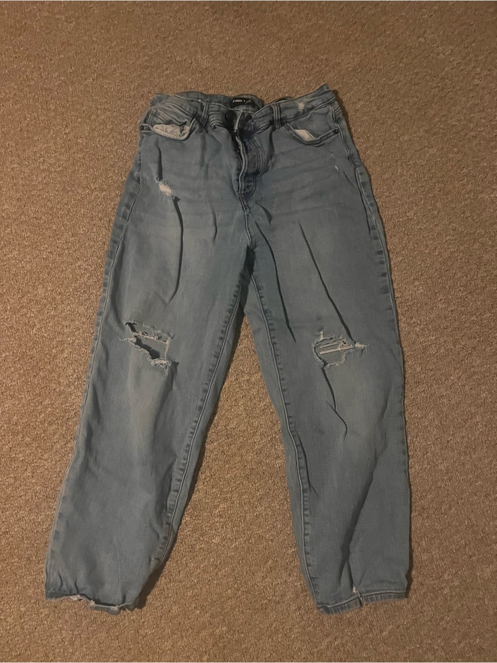 Women's Distressed Light Blue Jeans Joe Fresh x Jillian Harris
